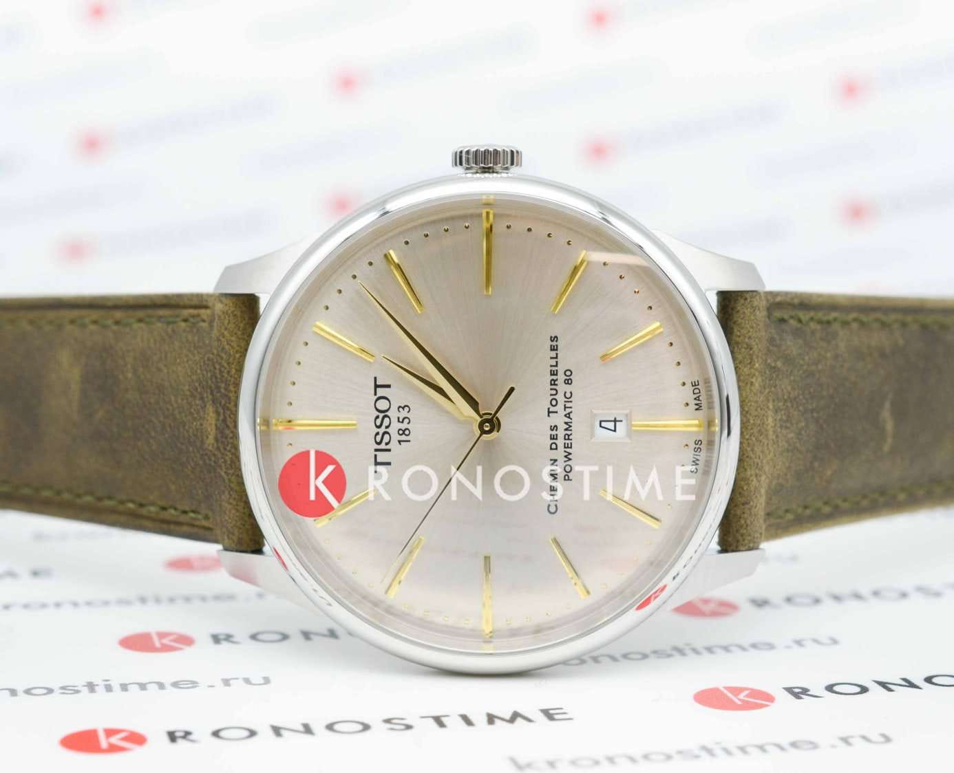 Tissot Tissot Chemin des Tourelles Powermatic 80 T139.407.16.261.00 Chemin des Tourelles, наручные мужские часы фото под углом